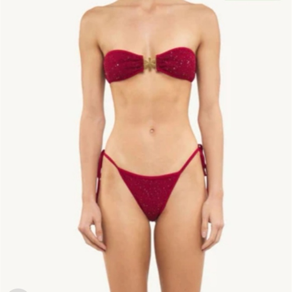 Asta Resort Mía knitted bikini in wine